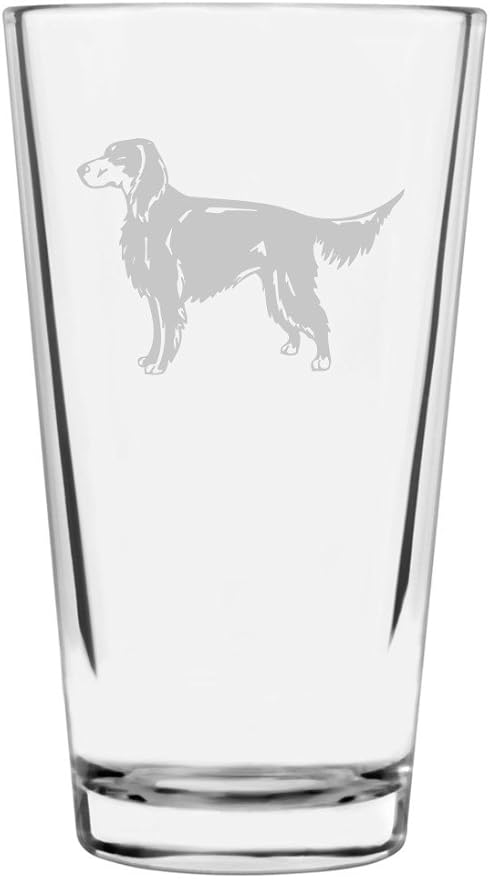 Gordon Setter Dog Themed Etched All Purpose 16oz Pint Glass