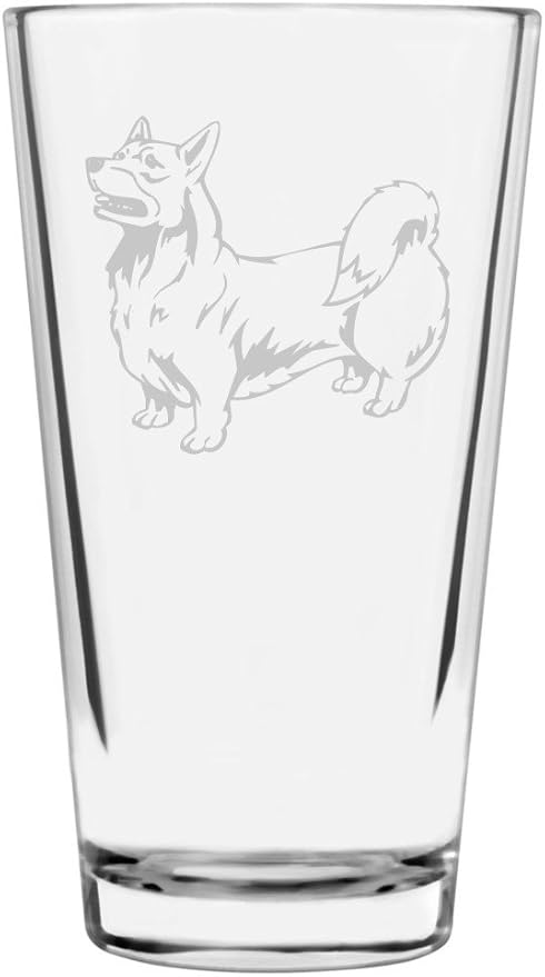 Pembroke Welsh Corgi Custom Personalized Dog Themed Etched All Purpose 16oz Pint Glass