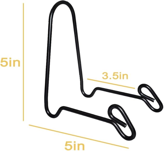 Artliving 2 Pack Display Stand Easel Iron Bowl Stands for Display Medium Deep Bowls, Platters and Deep Dishes
