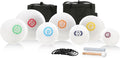 432HZ 6-12 Inch 7 Pcs Chakra Design Frosted Crystal Singing Bowl Set for Meditation Healing Yoga Chakra Quartz Crystal Sound Bowls with Heavy Duty Carry Cases and Rubber Mallet,Suede Striker,O-rings