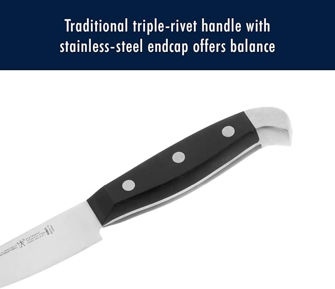 HENCKELS Statement Premium Quality 15-Piece Set with Block, Natural, Razor-Sharp, German Engineered Informed by 100+ Years of Mastery, Lightweight and Strong, Dishwasher Safe