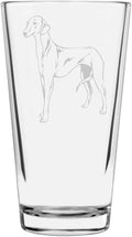 Azawakh Custom Personalized Dog Themed Etched All Purpose 16oz Pint Glass