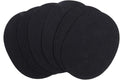 Braided Placemats Set of 6, Cotton Fabric Oval Table Mats Non Slip Washable 16 * 12 inch Oval Place Mats, 6 Pack Black Cotton Rope Woven Placemats