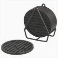 Silicone Coasters for Drinks, Coasters with Grooved Design, Durable Coasters for Table Top Protection, Anti Slip, Non- Stick, Pack of 9 with Metal Holder