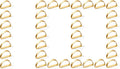 APTWOW Gold Napkin Rings Set of 100, Semicircle Metal Gold Napkin Holder Buckles, Fall Thanksgiving Christmas Napkin Rings for Dinner Table Decor, Wedding, Banquet, Party