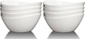 GarveeHome 8" Ceramic Deep Soup Bowls & Salad Bowls - 42 OZ Large Bowls Set of 4 for Kitchen - White Ceramic Serving Bowls for Salads, Cereal, Soup, Dishwasher & Microwave Safe (Pack of 2)