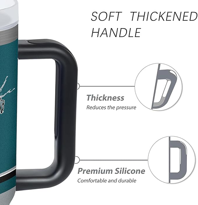 30 oz Tumbler with Handle and Straw,Car cup,Coffee Mug,100% Leakproof Insulated Tumbler with Lid and Straw,Made of Stainless Steel,Cup Holder Friendly Base,Classic Collection Gifts for Fans