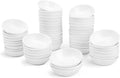 UIBFCWN 55 Pack Ceramic Dipping Bowls, 3 Inch Dipping Sauce Bowls/Dishes, 1.2 oz Soy Sauce Dish, Asian Dipping Dishes for Ketchup, BBQ, Side Dish, Sushi, Condiments, Appetizer