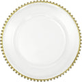 50 Pcs Charger Plates Set, Round Charger Plates, Reusable Serving Plates Embossed Rim Plastic Chargers Plate Decorative Round Plate Chargers for Dinner Plate Table Wedding Shower Decoration