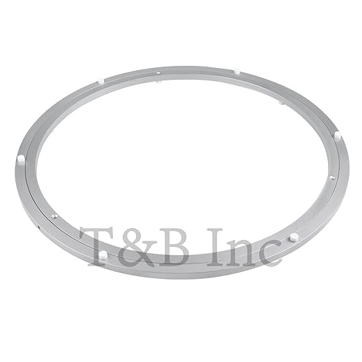 TamBee 20 Inch Lazy Susan Hardware Aluminum Bearing Metal Rotating Turntable Bearing Swivel Plate Hardware Lazy Susan Bearing Lazy Susan Parts Lazy Susan Mechanism Lazy Susan Kit Lazy Susan Base Only