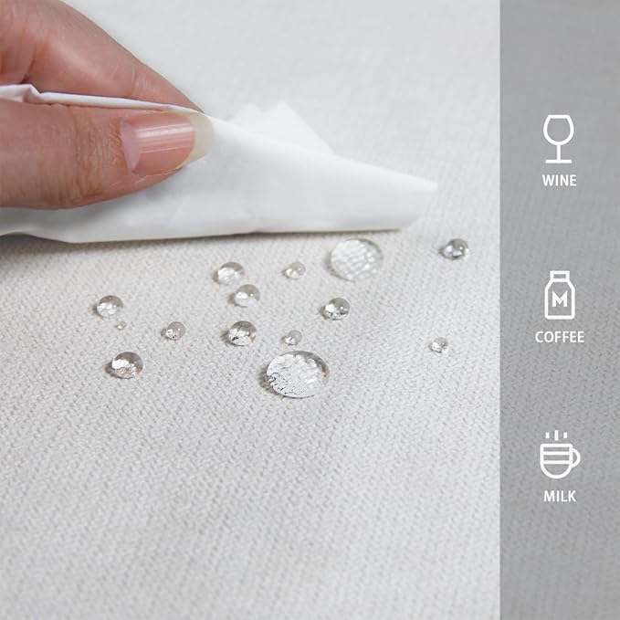 BALCONY & FALCON Rectangle Tablecloth Washable Wrinkle Resistant and Water Proof Table Cloth Decorative Linen Fabric Tablecloths for Dining Parties Kitchen Wedding and Outdoor Use (Owl Gray, 55x70)