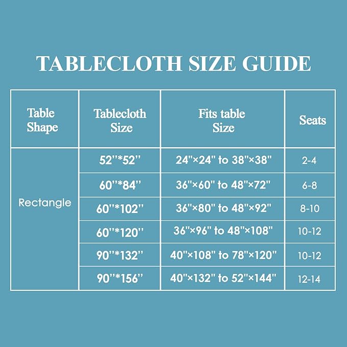 VidaFete 1 Pack Square Tablecloth 52 x 52 Inch Tablecloths Stain Wrinkle Resistant Polyester Dining Table Cover for Kitchen Dinning Party Wedding Rectangular Tabletop Buffet Decoration(White)