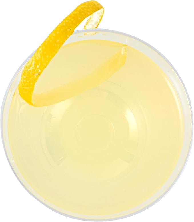 Restaurantware-Vetri 7 Ounce Nick And Nora Glasses, 6 Dishwashable Martini Glasses - No Lead, Vintage Inspired, Clear Glass Cocktail Drinkware, For Hosting Parties, Serve Whiskey, Gin And More