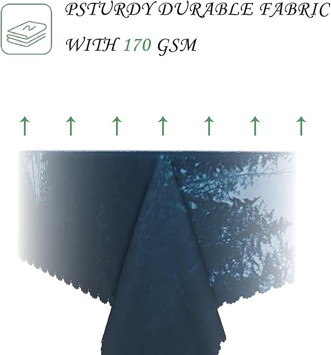 60x120 Inch Nature Rectangular Tablecloth Tall Tree Forest Table Cloth Waterproof Durable Table Cover for Holiday Picnic Outdoor BBQ Decor
