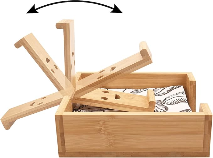 HTB Napkin Holder for Table, Napkin Organizer for Kitchen, Paper Napkin Holder Flat Napkin Basket