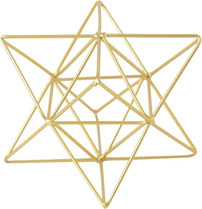 Metal Geometric Sculptures Home Decor, 3D Gold Decor Metal Table Top Decor Sphere, Abstract Coffee Table Decor Living Room Decor, Modern Home Decorations for Study, Bedroom, Office