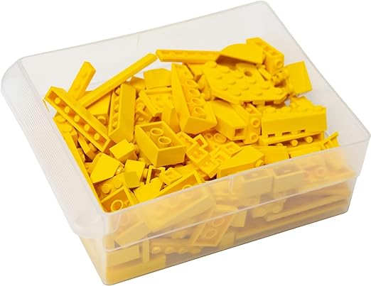 Akro-Mils 44-Drawer Plastic Drawer Storage Cabinet for Garage Organization, Bead Organizer, Building Bricks Storage, Teacher Toolbox, Makeup Organizer, 20" W x 6" D x 16" H, 10144 Yellow