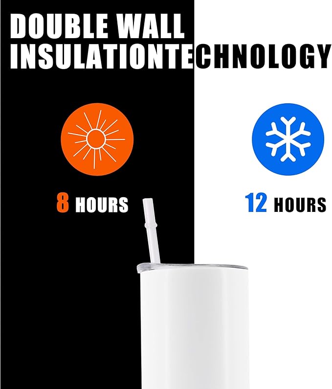 12pack 20oz cups Bluetooth Tumbler with Straw and Lid, Double-Wall Stainless Steel Vacuum Insulation Sublimation Tumbler Blank, RemovableRechargeable Bluetooth Wireless Speaker