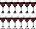 Vikko 11.5 Oz Wine Glasses Set of 12, Stemmed Wine Glasses for Red and White Wine, Thick and Durable Wine Glasses, Copas De Vino, Small Wine Glasses with Stem