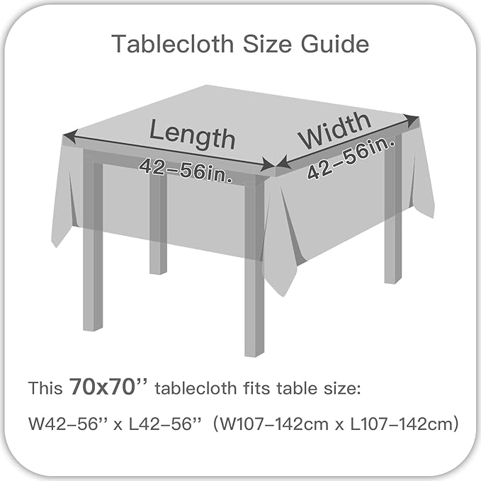 maxmill Jacquard Table Cloth Swirl Design Water Resistant Wrinkle Resistance Heavy Weight Soft Tablecloth for Kitchen Dinning Tabletop Decoration Square 70 x 70 Inch Beige