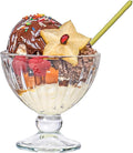 Red Co. Classic Footed Dessert Cups, Premium Crystal Clear Glass Ice Cream Bowls - Perfect for Parfait Fruit Salad or Pudding, Set of 6, 9 OZ
