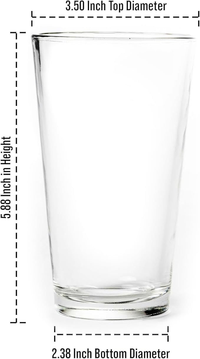 Black Lantern Ski Lift Pint Glass Single 16oz Beer Glass for Skiers & Snowy Mountain Lovers | Nature-Inspired Drinkware