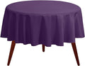 Gee Di Moda Round Tablecloth - 108 Inch Purple Round Table Cloth for 48 to 72 Inch Round Tables - Heavy Duty Washable Fabric - for Buffet Table, Holiday Party, Dinner, Wedding & Baby Shower