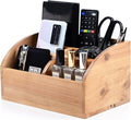 BONNY DODO Remote Control Holders Organizer Box for Table Small Solid Wooden Desk Farmhouse Home Decor Caddy Basket Store ipad for Media Player,Pencil,Glassees&Office Supplies (Wood-M, M)