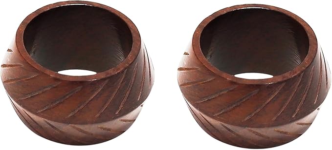 Wooden Napkin Rings Handcrafted Natural Wood Napkin Rings Decorations Christmas Ornaments Best for for Table Décor, Dinner Party, Wedding Party, Dining Parties, Table Decoration (8)