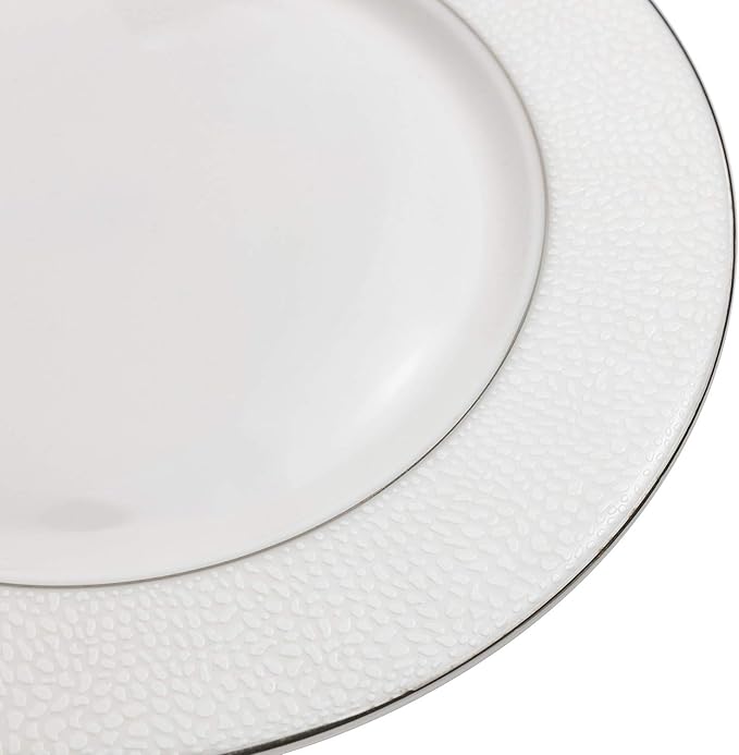 EURO Porcelain 20-pc. Dinner Set Service for 4, 24K Gold-plated Luxury Bone China Tableware ("Maria" 6832P)
