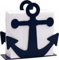 OIGUMR napkin holder farmhouse napkin holder 5.9 x 5.9 inch (Blue, 1)
