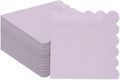 qiqee Coral Purple Cocktail Dinner Napkins 5x5inch Disposable Beverage,Wedding, Birthday Party Dessert Wave Paper Napkins(120 Count)
