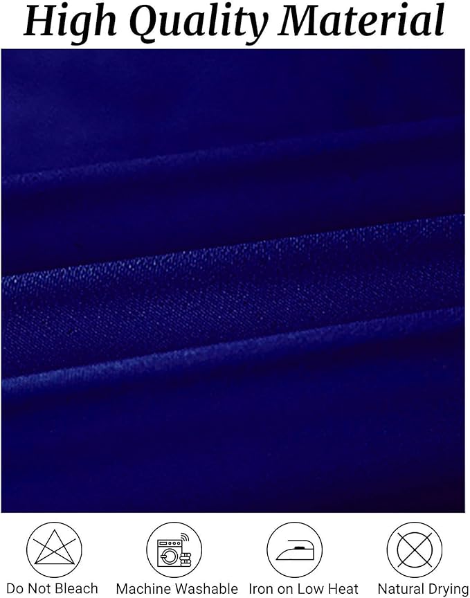 Fokitut 6 Pack Rectangle Tablecloth, 60x102 Inch, Stain Resistant and Wrinkle Polyester Table Cloth, Fabric Table Cover for Kitchen Dining, Wedding, Party, Holiday Dinner-Royal Blue