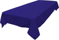LA Linen Polyester Poplin Washable Rectangular Tablecloth, Stain and Wrinkle Resistant Table Cover 60x84, Fabric Table Cloth for Dinning, Kitchen, Party, Holiday 60 by 84-Inch, Royal Blue