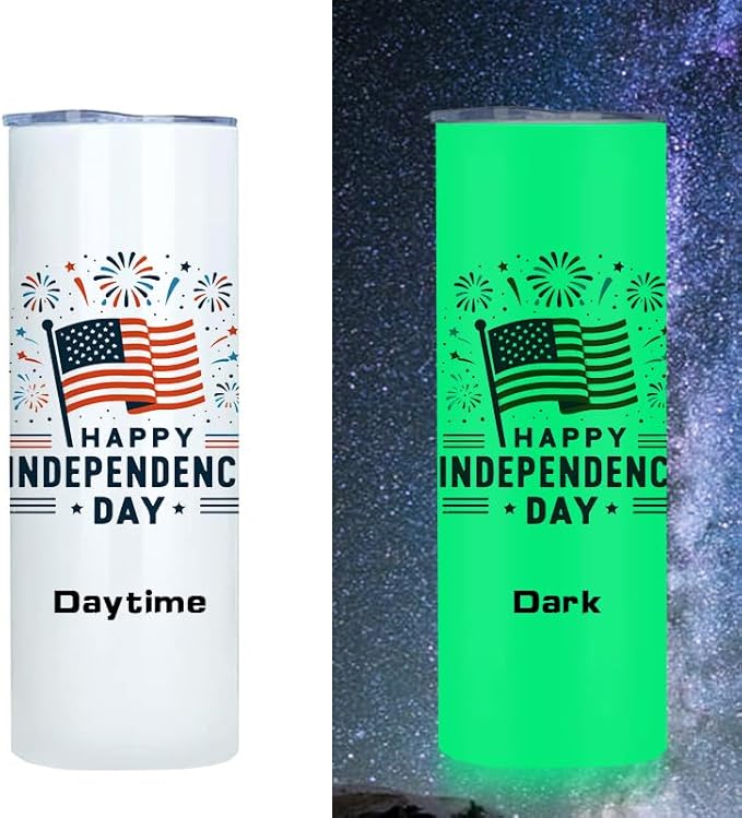 20oz-12pack Luminous Green Bluetooth music Sublimation Tumbler Blank with Straw, Slider Lid, Double-Wall Stainless Steel Vacuum Insulation, Removable Rechargeable Wireless Speaker