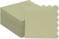 qiqee Khaki Cocktail Dinner Napkins 5x5inch Disposable Beverage,Wedding, Birthday Party Dessert Wave Paper Napkins(120 Count)