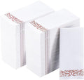 Vplus 400 Pack Paper Napkins Guest Towels Disposable Premium Quality 3-ply Dinner Napkins Disposable Soft, Absorbent, Party Napkins Wedding Napkins for Kitchen, Parties, Dinners or Events(rose gold)