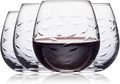 SHOSHIN Handmade Crystal Hand-cut Stemless wine glass (Fish set of 4)