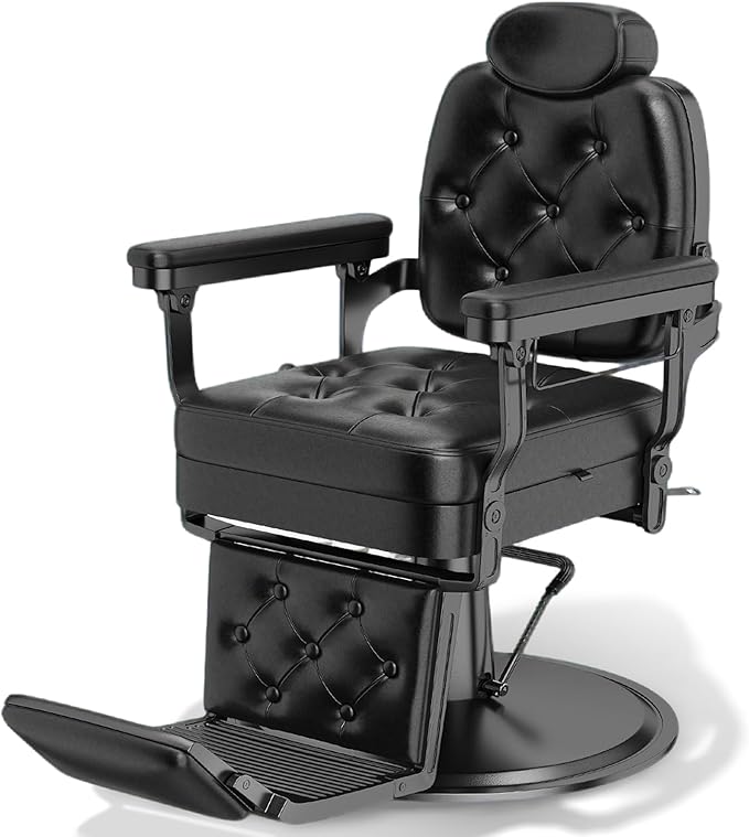 Artist hand Barber Chair for Hair Stylist, All Purpose Hydraulic Recline Salon Chair, Heavy Duty Barber Chairs, Professional Barbershop Beauty Spa Equipment