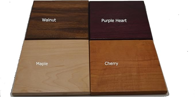 Personalized Wooden Coasters with Monogram, Wedding Date Engraved, Family Name- Choice of Wood (Name Inside Initial)