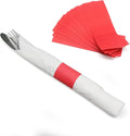Huron Paper Napkin Bands, Self-Sealing Ring, 1 1/2" x 4 1/4" Red (2500 pcs)