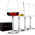 BACLIFE Hand Blown Red Wine Glasses Set of 4 – Premium Crystal Wine Glasses With Long Stem,19 oz – Unique Gift for Valentine's Day, Wedding, Birthday – Ideal for Restaurants,Home Bar
