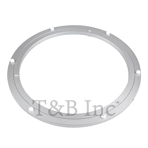 TamBee 12 Inch Lazy Susan Hardware Heavy Duty Metal Rotating Hardware Turntable Bearing Ring 300mm Turntable Lazy Susan Kit Lazy Susan Mechanism Lazy Susan Parts Turntable Bearing Lazy Susan Base Only