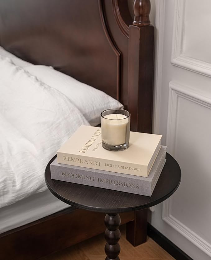 Upgraded Decorative Books for Home Decor - Coffee Table Faux Books for Decoration, Linen Fake Book Storage Box for Entryway, Bookshelf, Modern, Boho, Farmhouse & Neutral Aesthetic Decor, Set of 2