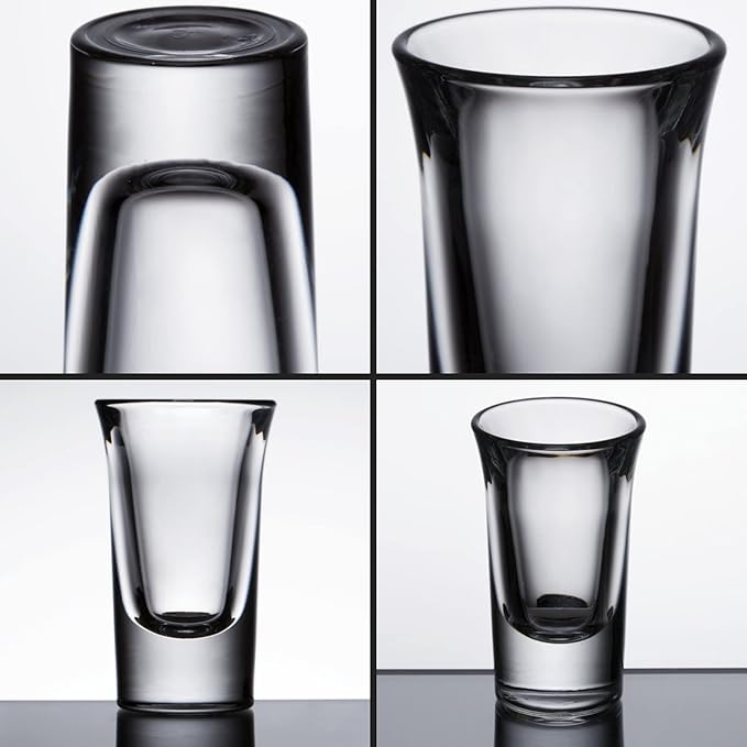 A&A Wonders 1.5 Oz Shot Glasses Set Of 8 With Heavy Base - Shot Glass Set, Weighted shotglass - For Vodka Tequila Shot Glasses Gift Box (Set of 8)