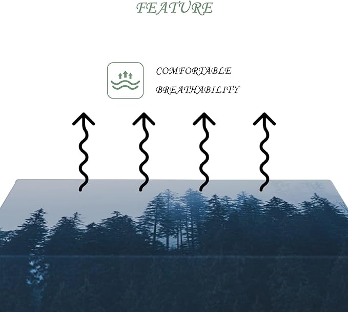 60x84 Inch Nature Rectangular Tablecloth Tall Tree Forest Table Cloth Waterproof Durable Table Cover for Holiday Picnic Outdoor BBQ Decor