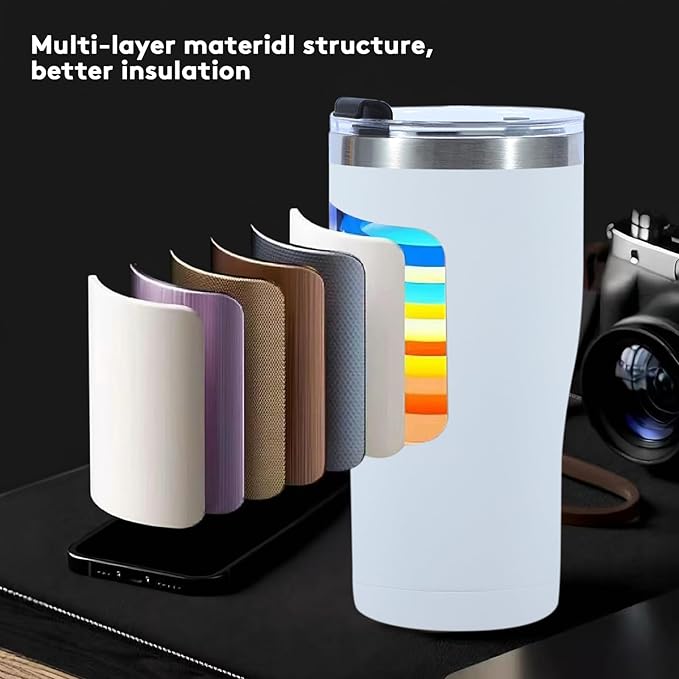 16 Pack Travel Coffee Tumbler 30 oz, Stainless Steel Mug with Lid and Straw, Insulated Cup for Water, Tea, Hot and Cold Drinks (Mixed color)