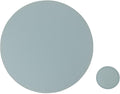 Set of 8 Faux Leather Round Placemats and Coasters, Coffee Mats Kitchen Table Mats, Waterproof, Easy to Clean for Kitchen Dining Round Table