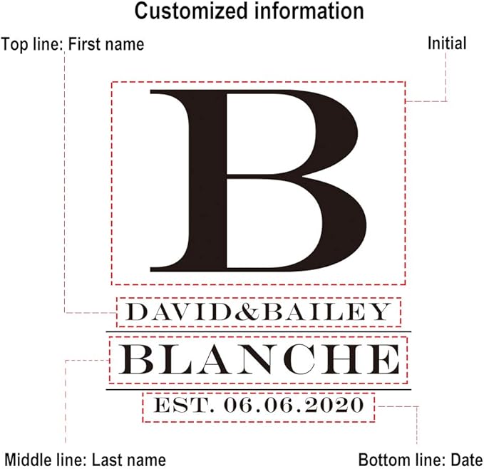 Personalized Wooden Coasters for Drinks - Custom Engraved, Monogram, Great Gifts for Relatives, Friends or Yourself (B, Set of 4)