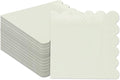 qiqee Apricot Grey Cocktail Dinner Napkins 5x5inch Disposable Beverage,Wedding, Birthday Party Dessert Wave Paper Napkins(120 Count)